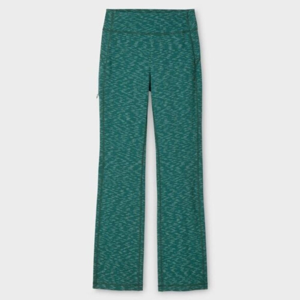 Duluth Trading Co NoGA Classic Slim Leg Pants, Large, Short, Spacedye Green